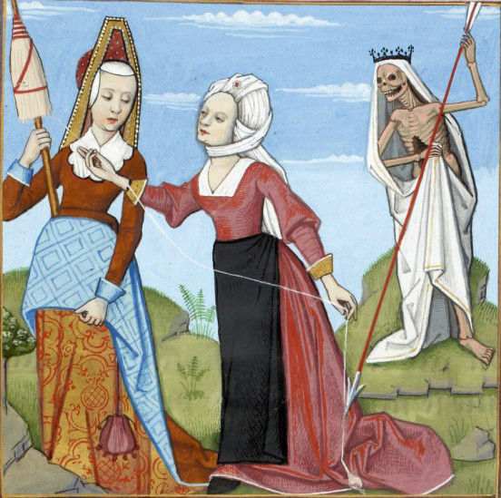 Mojry, miniatura z Les Échecs amoureux Évrarta de Conty, Francja ok. 1496-1498 (Paris, BnF, Français 143, fol. 14v)