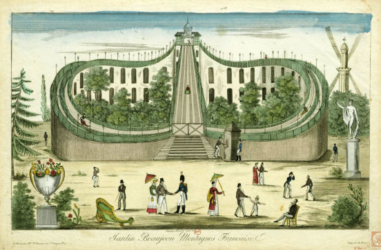 Caroline Naudet, Jardin Beaujon Montagnes françaises, 1817.