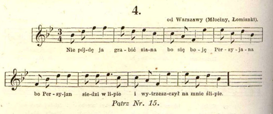Oskar Kolberg, Pieśni ludu polskiego, Warszawa 1857.
