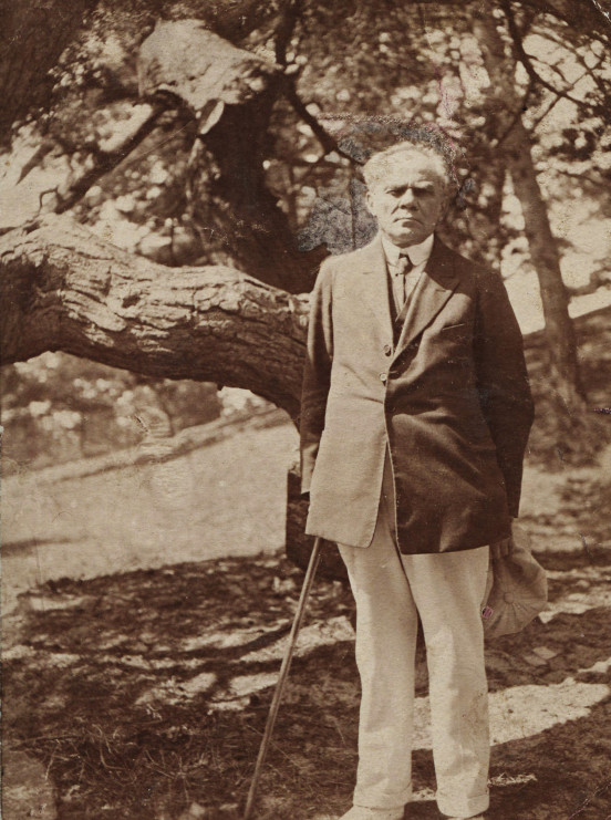 Stefan Żeromski na Helu w 1922 roku.
