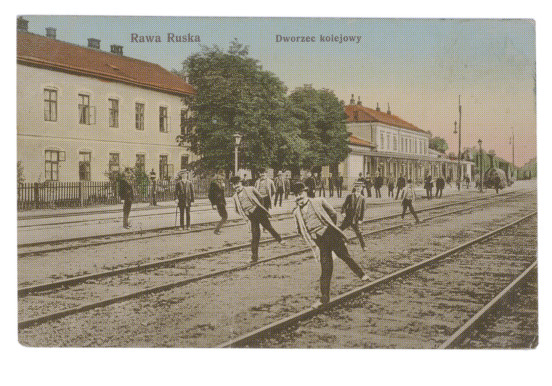Rawa Ruska, dworzec kolejowy, po 1920 r.