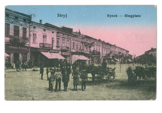 Stryj, rynek, 1915 r.