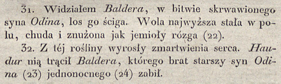 Edda to jest Księga religii dawnych Skandynawii mieszkańców (przekład Joachima Lelewela), Wilno 1828.